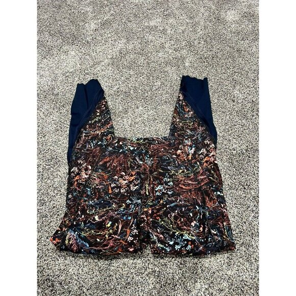 Lululemon Wunder Under HR Crop 23" *Updated Scallop Foliage Overlay Multi Size 2 - Picture 3 of 5
